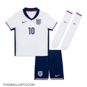 England Jude Bellingham #10 Fußballbekleidung Heimtrikot Kinder EM 2024 Kurzarm (+ kurze hosen)